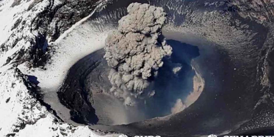 Gobierno Federal confirma destrucción de domo 83 del Popocatépetl