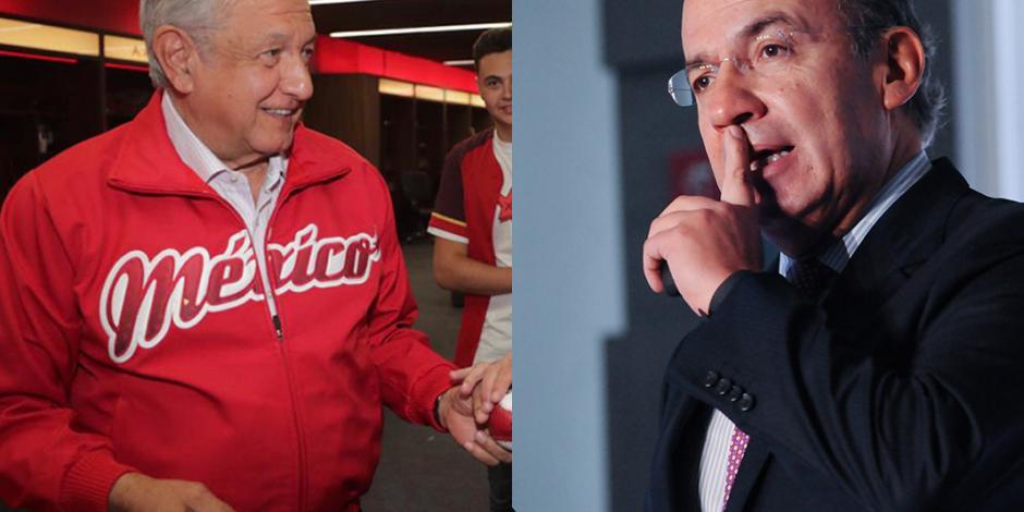 Calderón condena los abucheos a AMLO, pide respeto al presidente