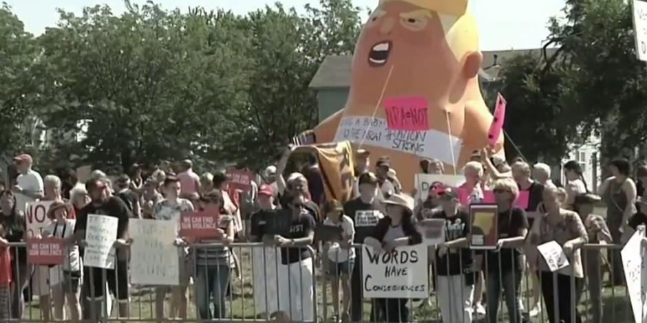 "Las palabras tienen consecuencias", le dicen a Trump manifestantes de Ohio