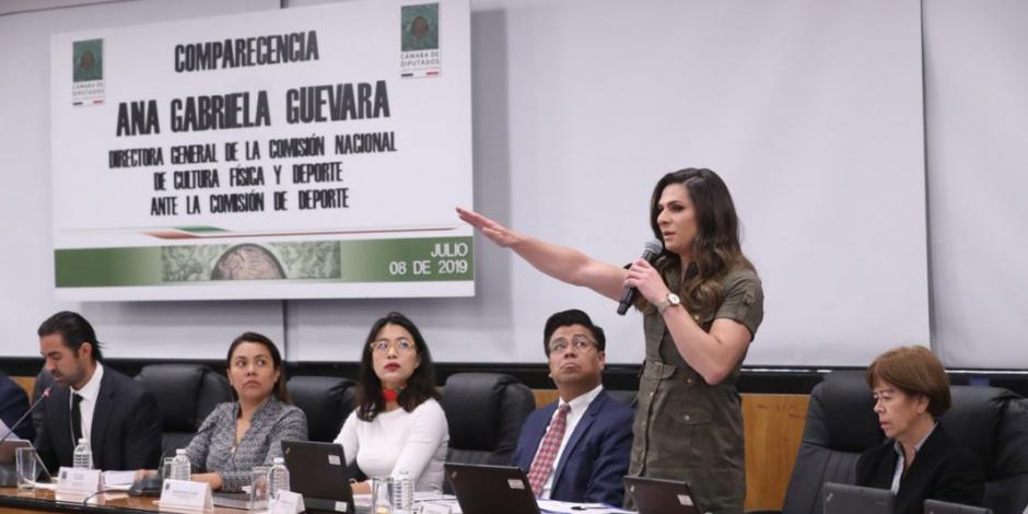 Ana Guevara evade hablar de triangulación de recursos de Fodepar