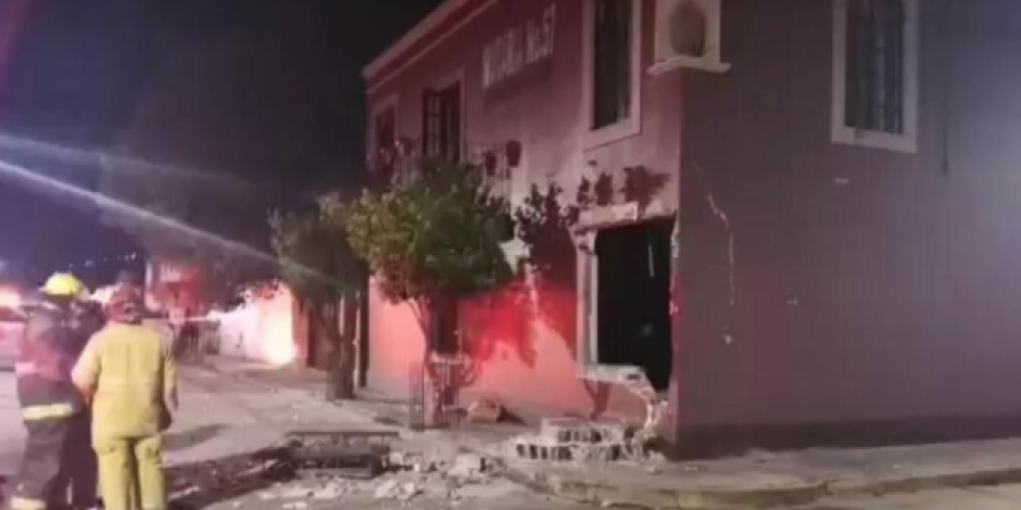 Un presunto atentado destruye oficinas de notaria en Irapuato