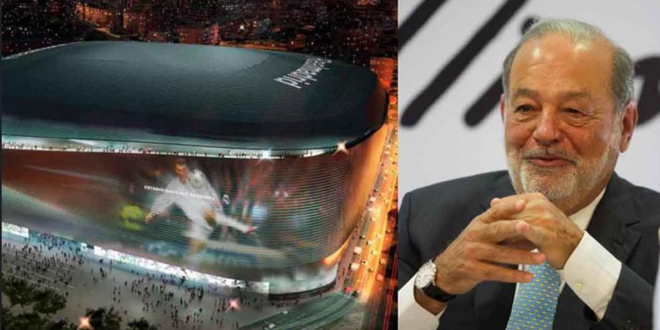Empresa de Slim remodelará el estadio del Real Madrid