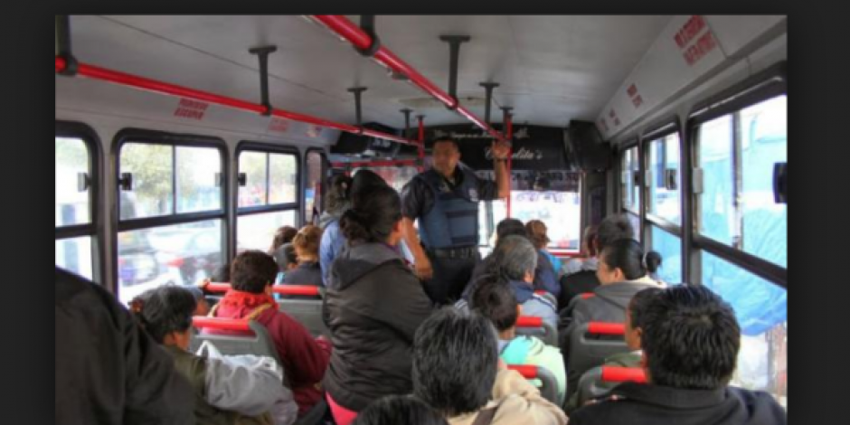 Desarticulan banda que asaltaba en transporte público en Iztapalapa