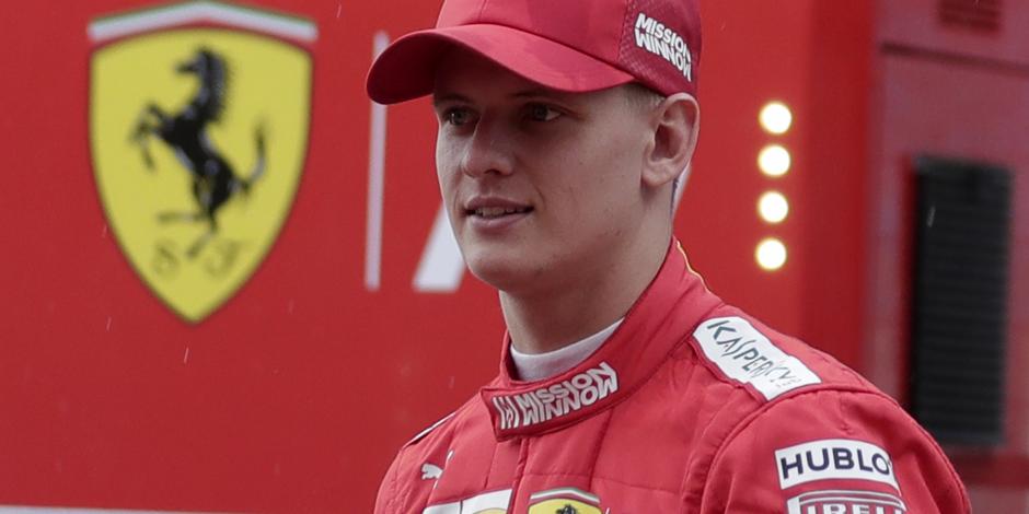 Mick Schumacher prueba el auto que utiliza Ferrari en Fórmula 1