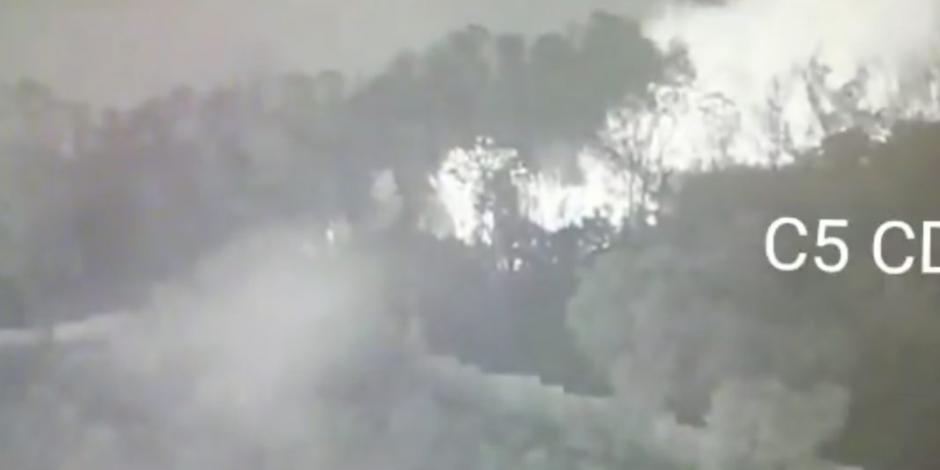 Incendio consume cerro Zacatenco en la Gustavo A. Madero (VIDEO)