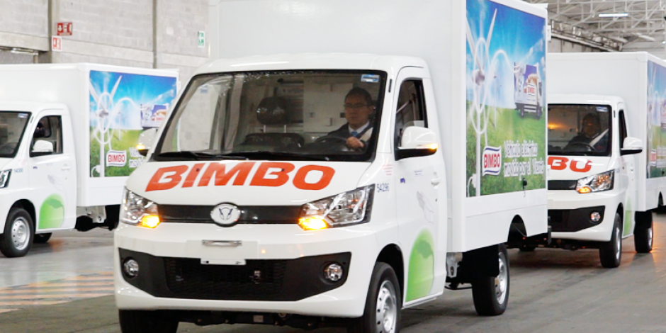 Bimbo invierte 2,800 mdp para adquirir 4 mil vehículos eléctricos