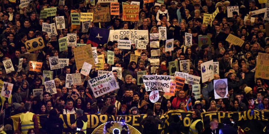 Marchan en Madrid en contra del cambio climático, Greta Thunberg encabeza protesta