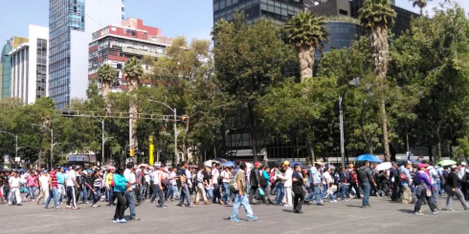 Tráfico complicado en CDMX por marchas en Día del Trabajo