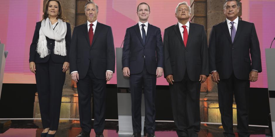 Meade, Zavala, Obrador y Anaya se declaran vencedores del debate