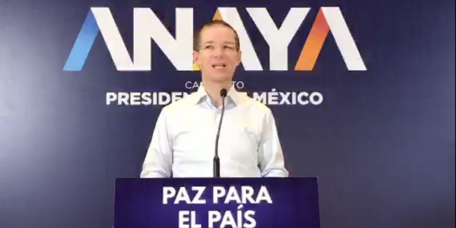 Ricardo Anaya enlista 7 acciones para recuperar la seguridad en México