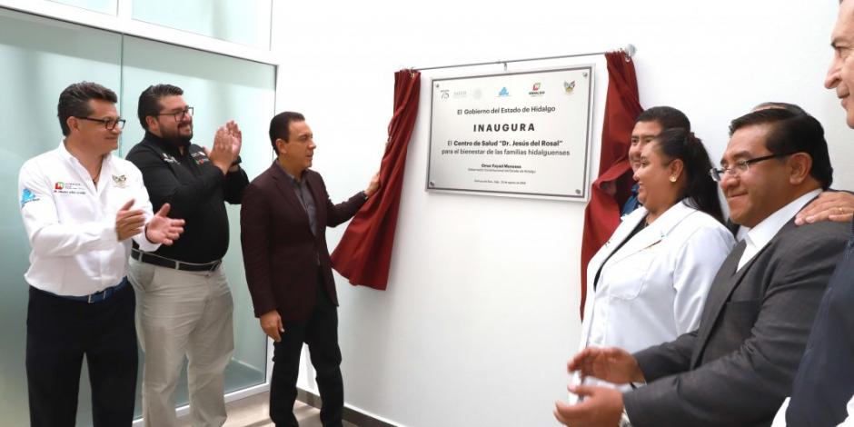 Gobernador de Hidalgo inaugura Centro de Salud en Pachuca