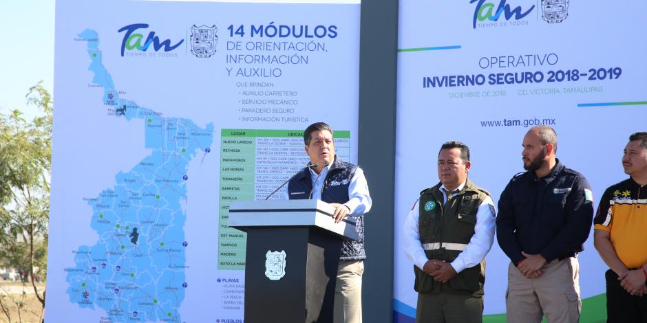 Arranca operativo Invierno Seguro 2018- 2019 en Tamaulipas