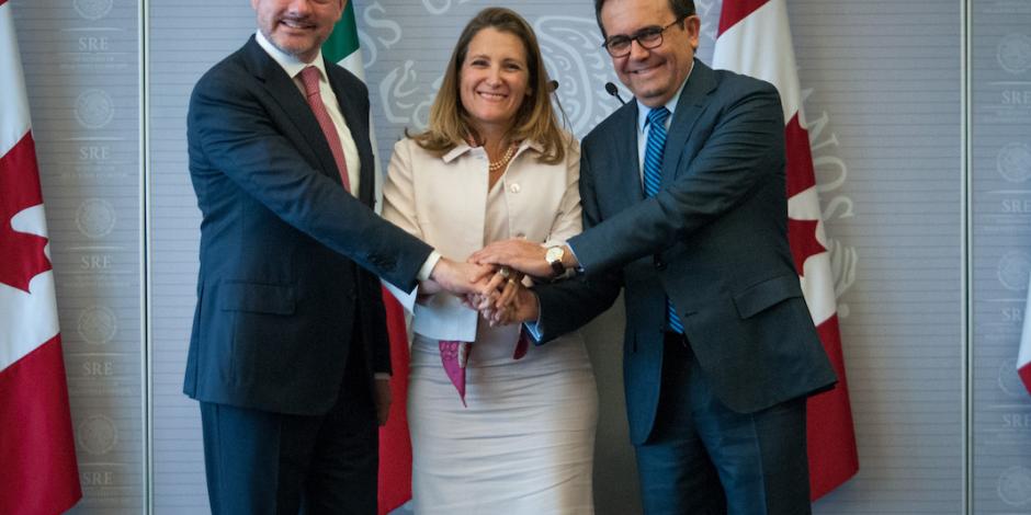 Postura de México, esencial para Canadá en TLCAN, afirma Freeland