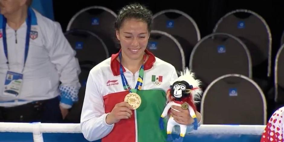 Guadalupe Solís hace oro histórico para México en boxeo