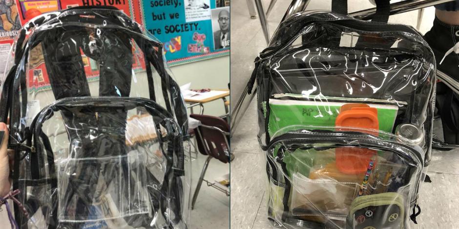Obligan a alumnos en Florida a usar mochilas transparentes a un mes de tiroteo