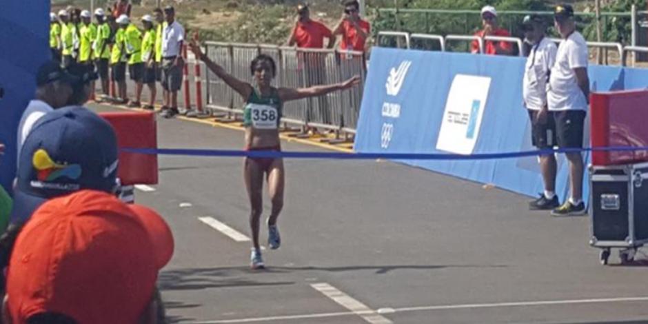 Maratonista mexicana Madai Pérez gana oro en Barranquilla 2018
