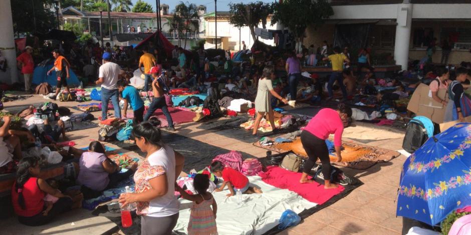 VIDEOS: Migrantes llegan a Pijijiapan para descansar todo el día