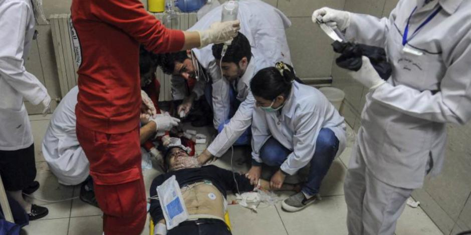 Confirma OMS síntomas de exposición a químicos en 500 víctimas de ataque en Siria