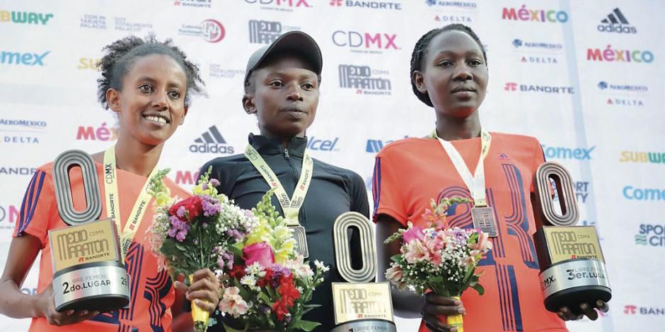Keniatas muestran poderío en Medio Maratón de CDMX
