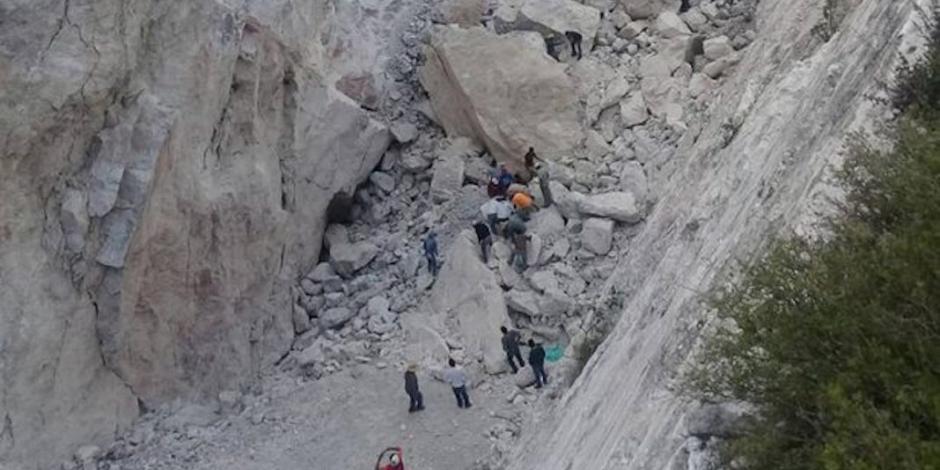 FOTOS: Derrumbe en mina de Hidalgo deja 1 muerto y 4 desaparecidos