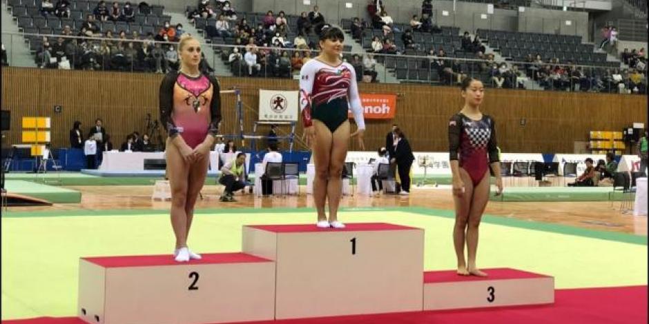 La gimnasta mexicana Alexa Moreno gana medalla de oro en Japón