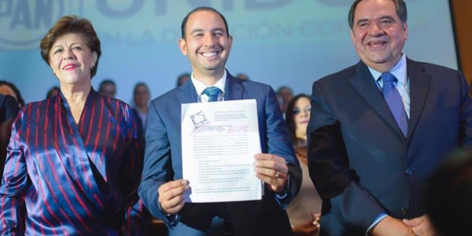 Marko Cortés se registra como candidato a la dirigencia nacional del PAN