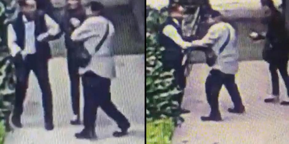 VIDEO: A plena luz del día, roban a mano armada a pareja en Polanco