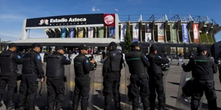 Para vigilar el América-Chivas, arman operativo con 3 mil 700 policías