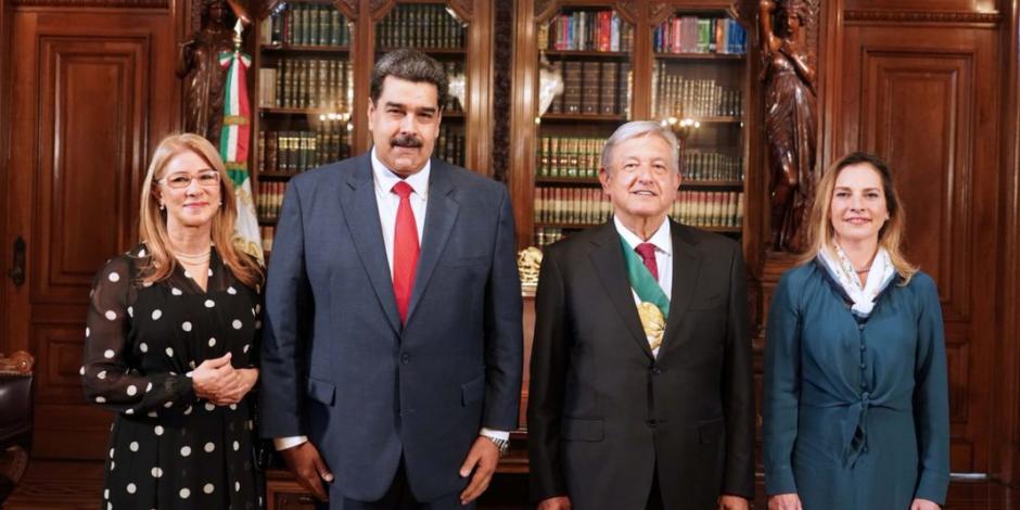VIDEO: Así fue el breve encuentro entre AMLO y Nicolás Maduro