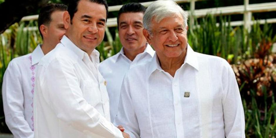 AMLO y Jimmy Morales se reúnen en Chiapas