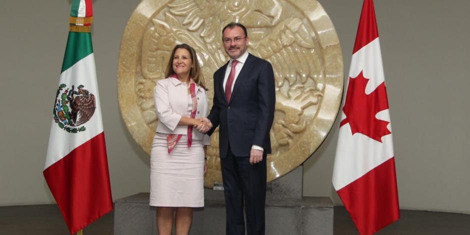 Ministra canadiense se reúne con Luis Videgaray