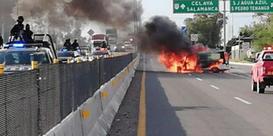 Deja 8 muertos ataque de huachicoleros en carretera de Guanajuato