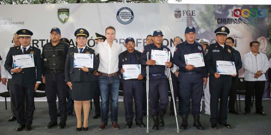 Continúa en Chiapas profesionalización de la policía