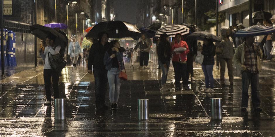 Reportan lluvia ligera en 6 alcaldías capitalinas