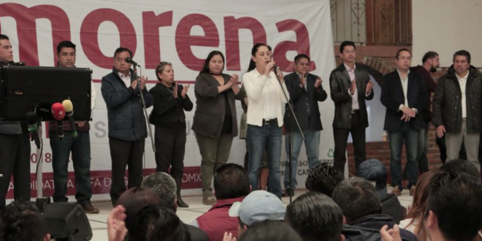 VIDEO: Se sale de control evento de Sheinbaum; en Cuajimalpa le reclaman "imposición"