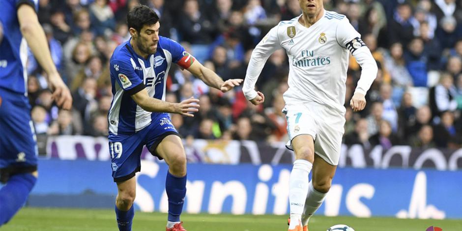 Con doblete de Cristiano, Real Madrid vence 4-0 al Deportivo Alavés