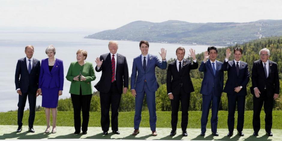 Aranceles de EU dominan agenda en primera jornada de Cumbre del G7
