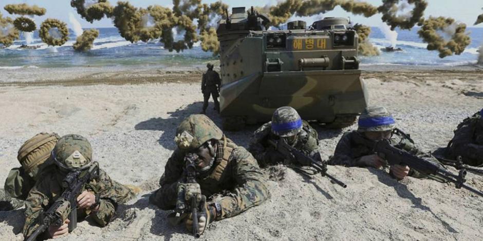 Suspende EU indefinidamente ejercicios militares en Corea del Sur