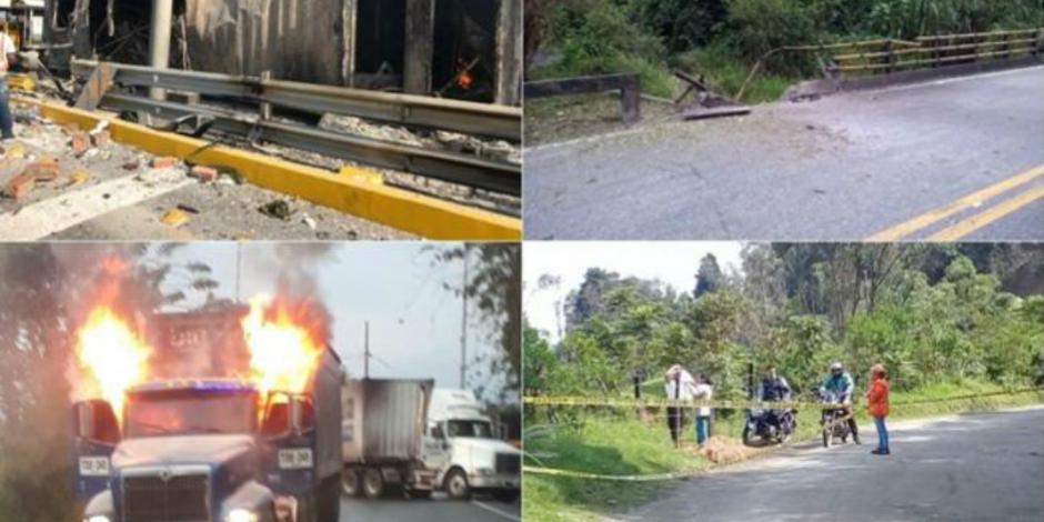 Paro armado del ELN deja 4 atentados en Colombia