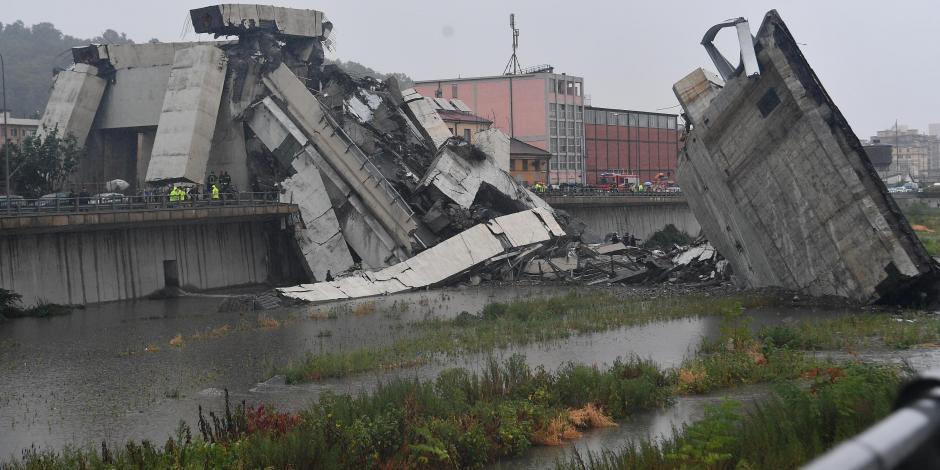 VIDEO: Reportan hasta 35 muertos en Italia por colapso de puente vehicular