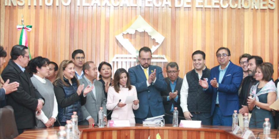 PAN, PRD y PAC registran coalición "Por Tlaxcala al Frente"