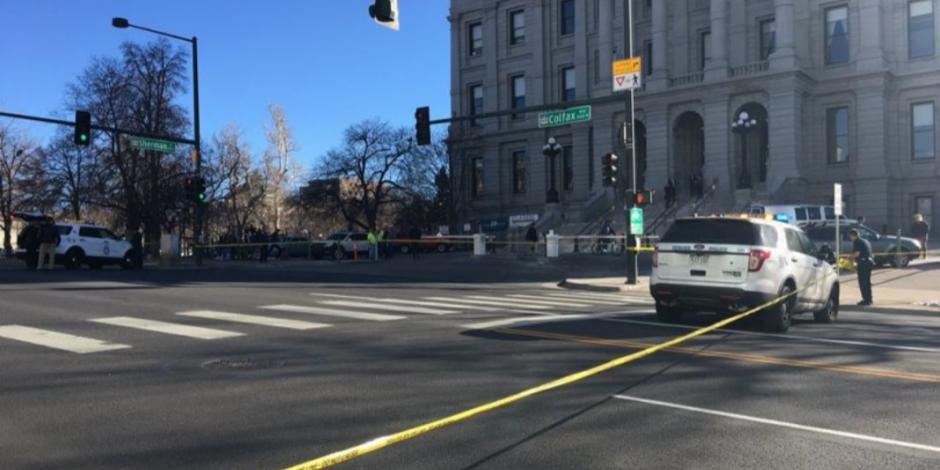 Reportan tiroteo cerca del capitolio en Colorado
