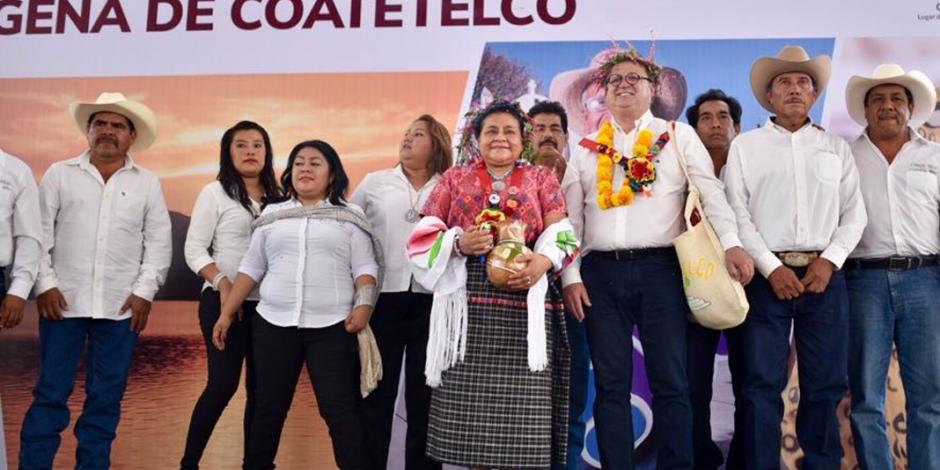 Rigoberta Menchú presencia creación de municipios indígenas en Morelos