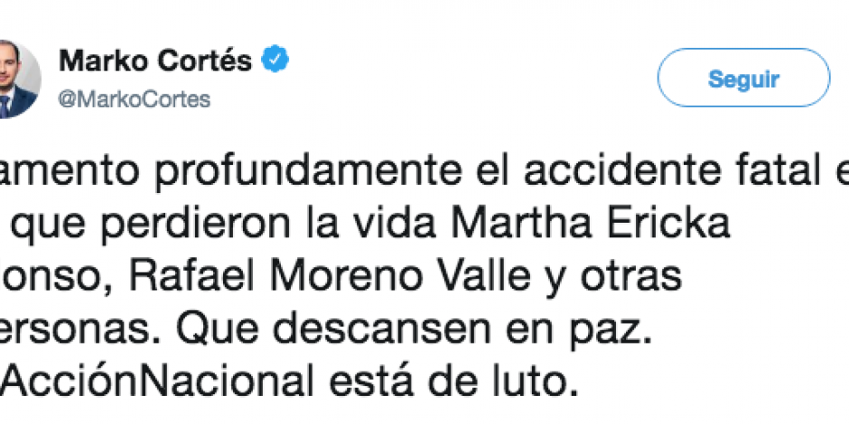 Lamentan políticos fallecimiento de la gobernadora y exgobernador de Puebla