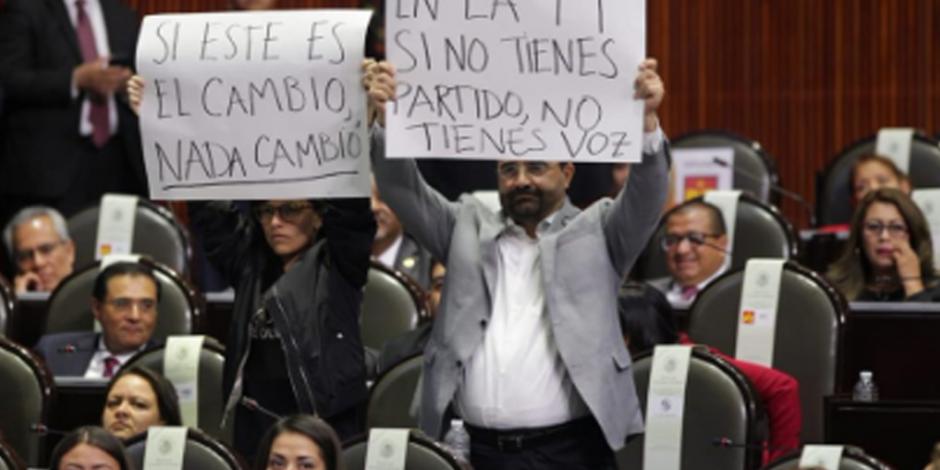 Álvarez Icaza reclama que “independientes” no tuvieran voz en arranque de Legislatura