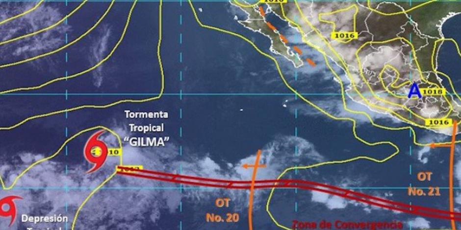 Se forma tormenta tropical “Gilma” en el Pacífico