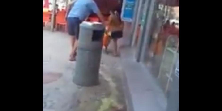 VIDEO: Hombre tira ácido para ahuyentar a niña indígena en Cancún
