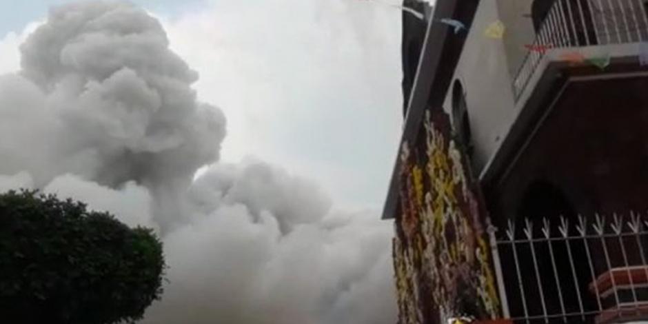 VIDEO: Reportan explosión de pirotecnia durante festejo en Coyoacán