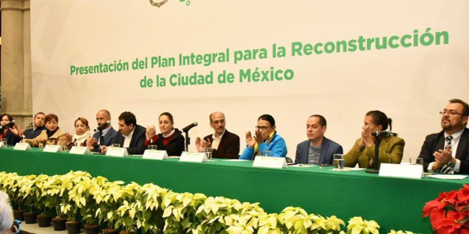Anuncian plan de reconstrucción para la Ciudad de México