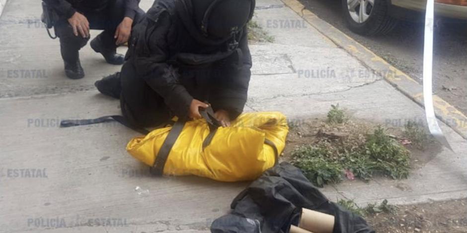 Encuentran granada de fragmentación activa en calles de Ecatepec